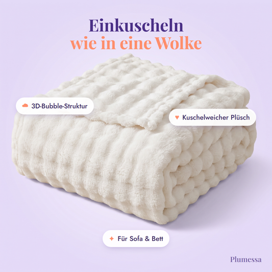 Die Marshmallow-Decke mit 3D-Bubble-Struktur