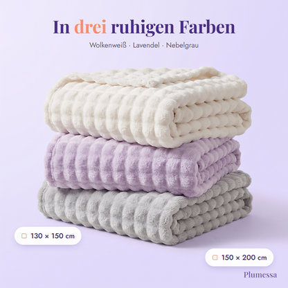 Marshmallow-Decke in drei Farben